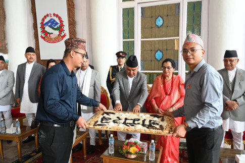 राष्ट्रपति पौडेलबाट इन्द्रजात्रा अवलोकन